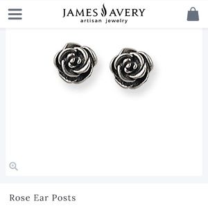 James Avery Rose Ear Posts